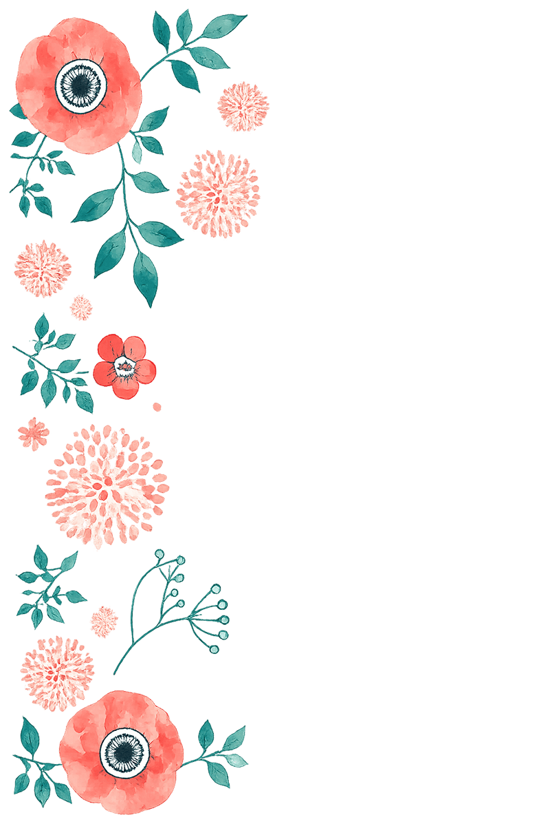 花のあしらい左